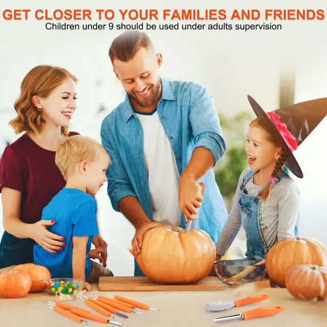 Stainless Pumpkin Carving Kit 