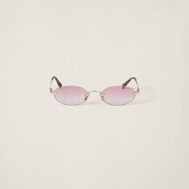Miu Miu Logo Sunglasses: Retro Chic Shades