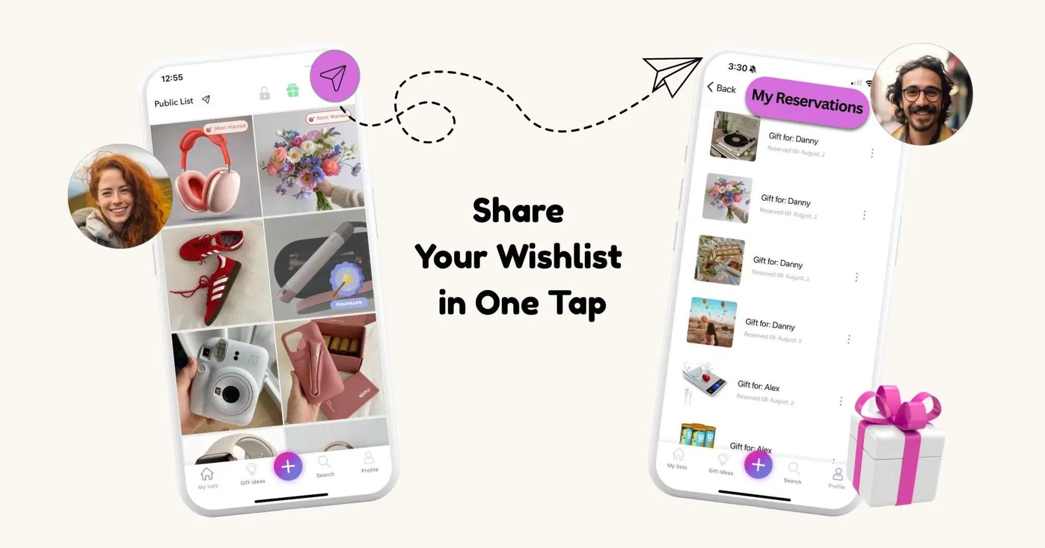 Share Your Wishlist in One Tap