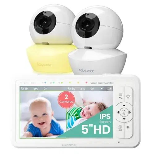 9. Babysense HD S2 Video Baby Monitor (2-Camera Split-Screen Set)