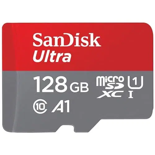 6. SanDisk Ultra microSDXC UHS-I 128GB (A1) + Adapter