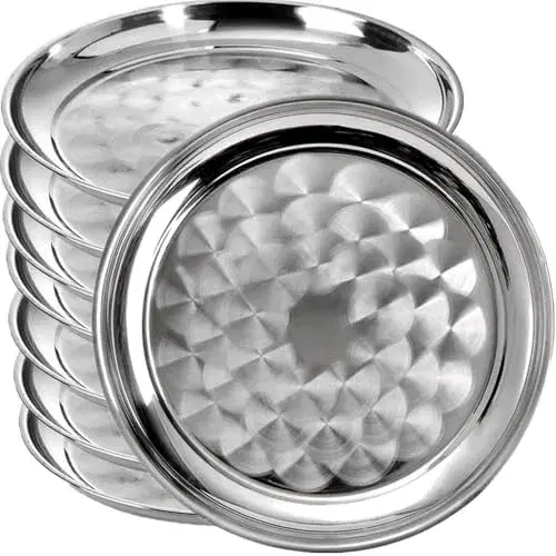 6. Godinger Silver Art Co. Bamboo Round Serving Tray