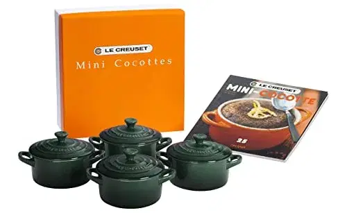 5. Le Creuset Stoneware Mini Cocotte (8 oz) Set