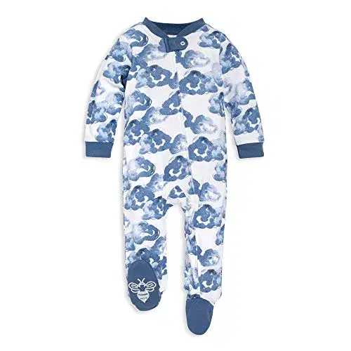1. Burt's Bees Baby Organic Cotton Zip Front Sleep & Play
