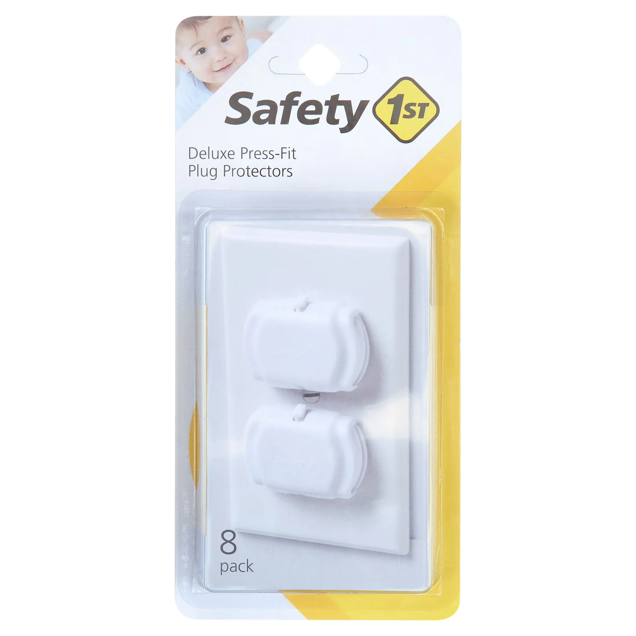 6. Safety 1st Deluxe Press Fit Outlet Plugs (8 Count)