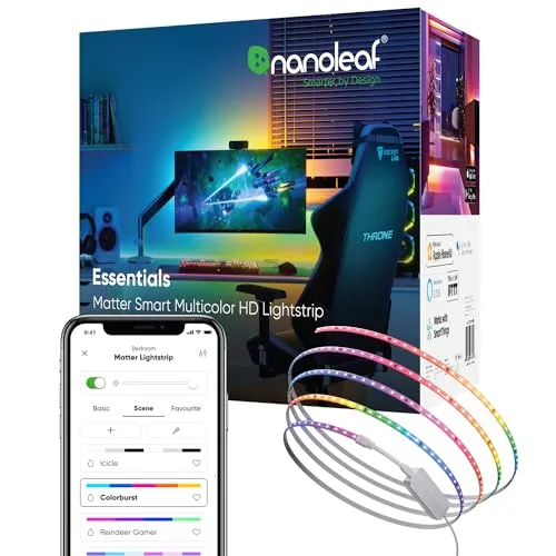 4. Nanoleaf Essentials Matter Smart Lightstrip (Thread)