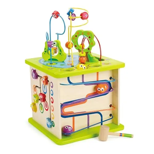 13. Hape All-in-1 Wooden Kids Activity Cube