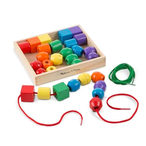 6. Melissa & Doug Primary Lacing Beads