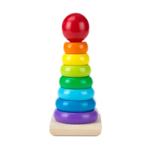 5. Melissa & Doug Rainbow Stacker Wooden Ring