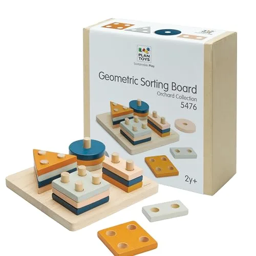 7. PlanToys Geometric Sorting Board