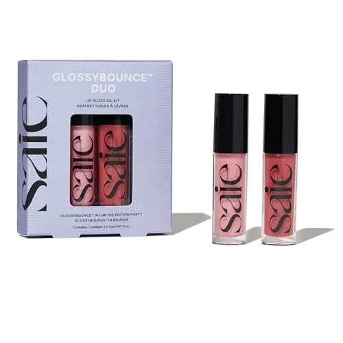 6. Saie Glossybounce High-Shine Hydrating Lip Gloss Oil