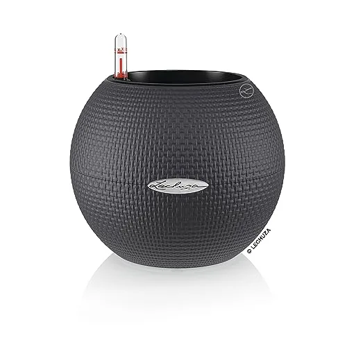 6. Lechuza Puro Color 20 Self-Watering Planter