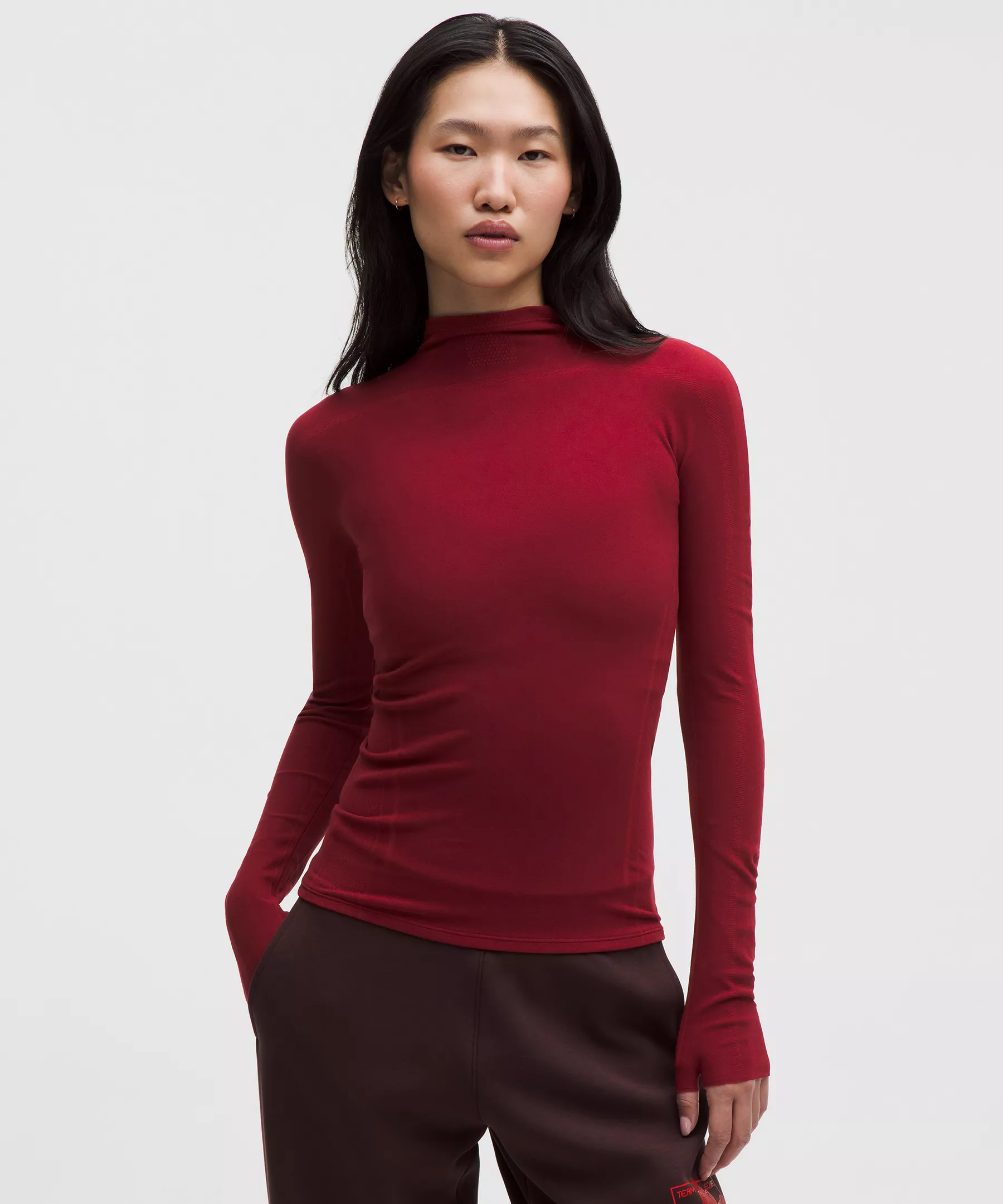 6. lululemon Team Canada Milano Cortina 2026 Seamless Mock Neck Base Layer