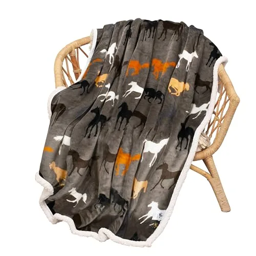 The Comfy Dream Blanket by The Comfy (Horse Print)